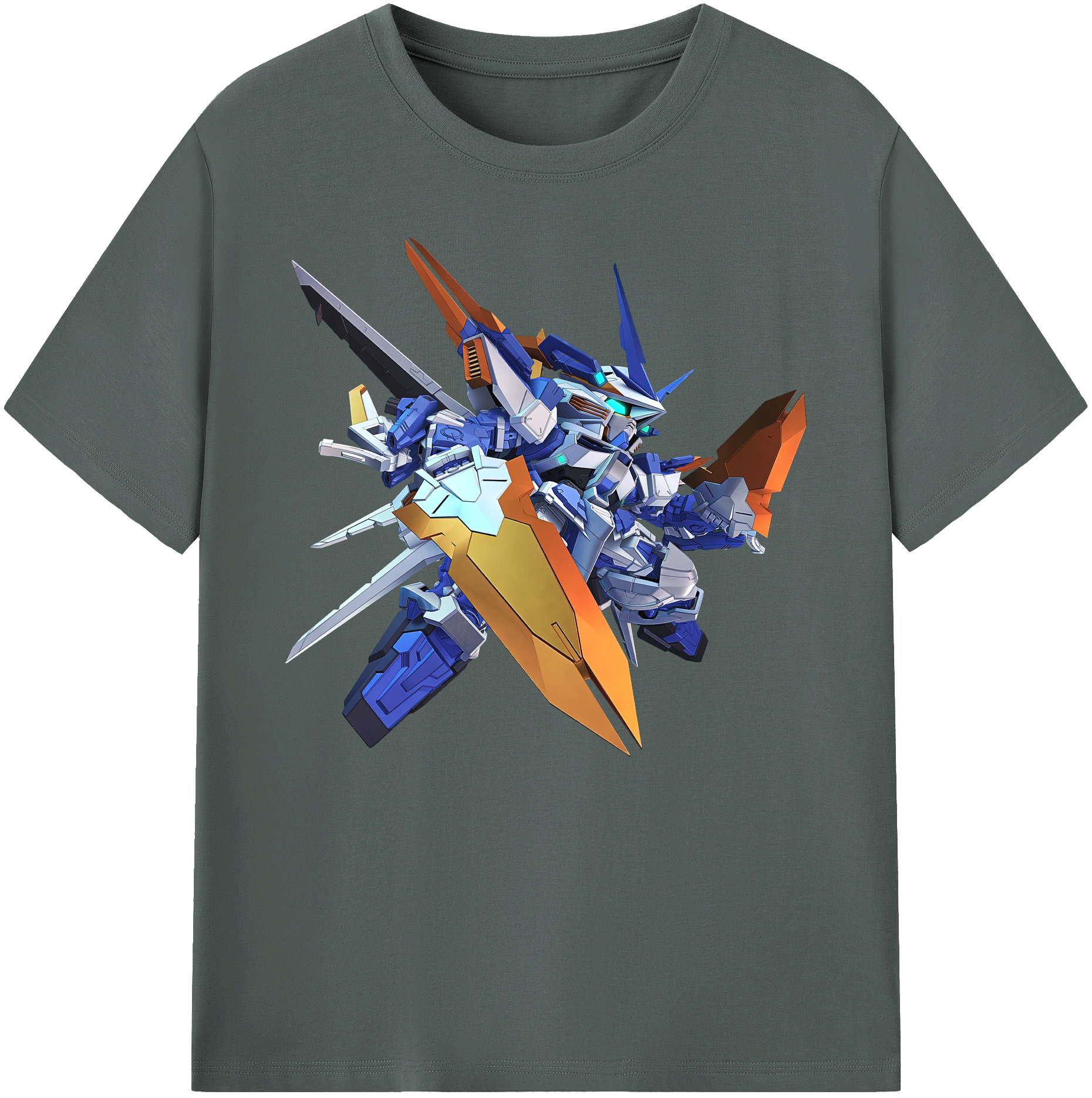 （画像用） 機動戦士ガンダム Mobile Suit Gundam 綿100％ メンズ半袖Tシャツ｜肌触りやわらか＆通気性